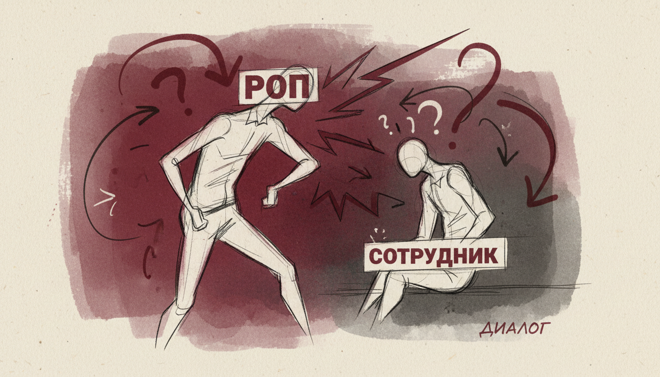 Руководитель обучает сотрудника